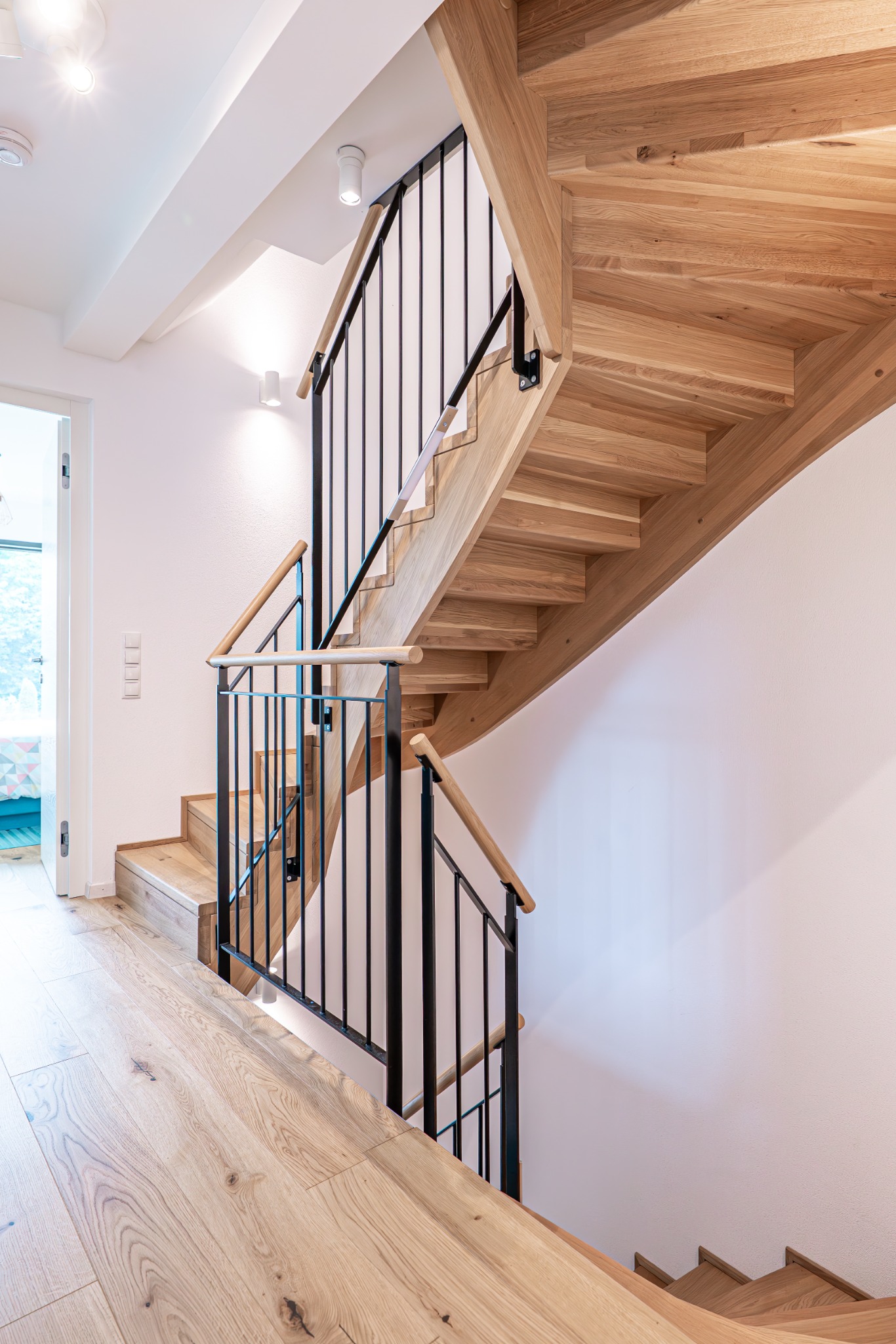 Moderne Treppe in hochwertiger Wohnarchitektur